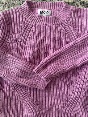 Molo Girls Lilac Knit Sweater